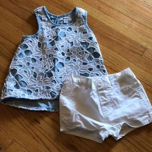 DK&Y top and short outfit